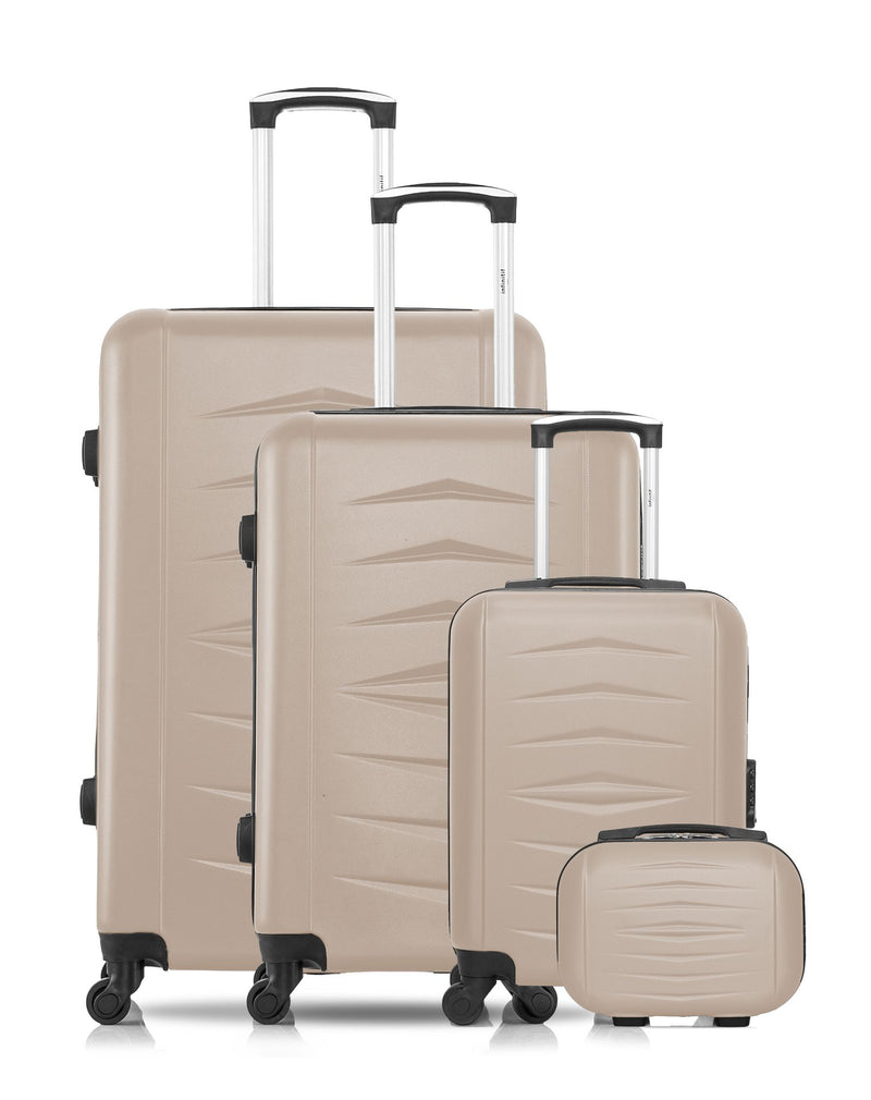 4 Luggages Bundle Large 75cm, Medium 65cm, Underseat 46cm and Vanity Case OVIEDO