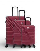 REDWOOD - 3-piece hard-shell suitcase set - Large suitcase, Medium suitcase and Cabin S - AMERICAN TRAVEL