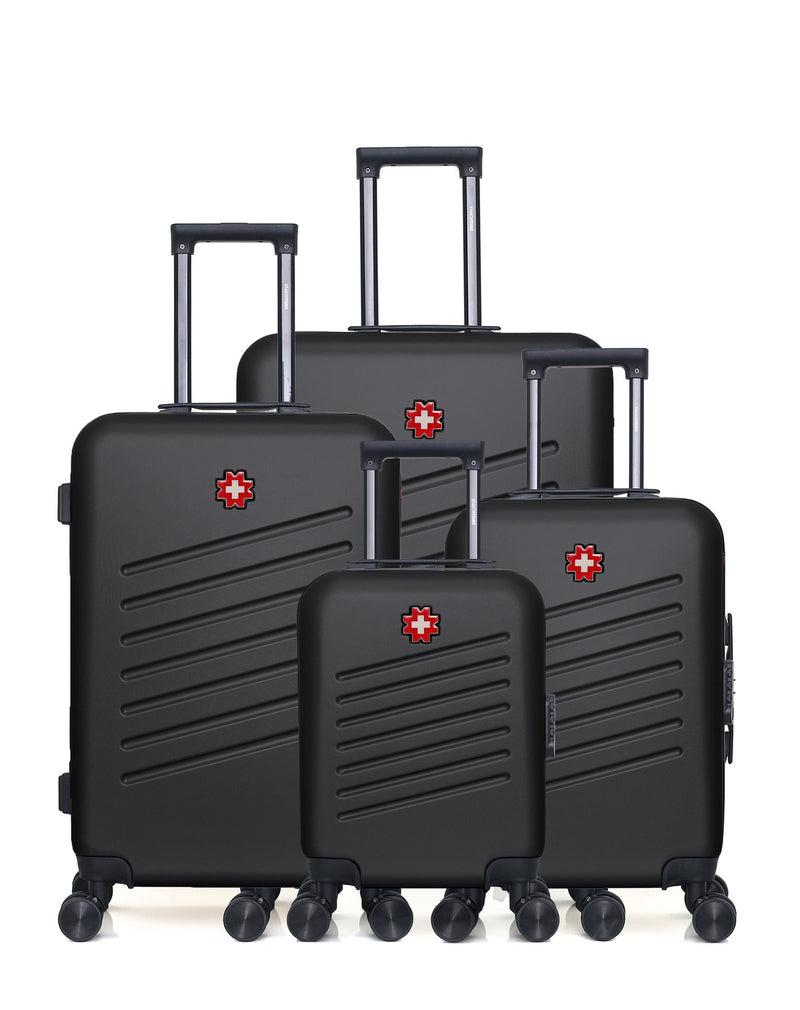 4 Luggage Bundle Large 75cm, Medium 65cm, Cabin 55cm and Underseat 46cm ZURICH