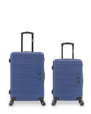 WAGRAM - 2-piece hard-shell suitcase set - Medium suitcase and Cabin S - BLUESTAR