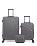 3 Luggage Bundle Large 75cm, Cabin 55cm and Vanity Case SPIEZ