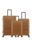 LYNDA - 3-piece hard-shell suitcase set - Large suitcase, Medium suitcase and Cabin S - LPB LUGGAGE