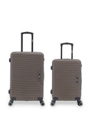 WAGRAM - 2-piece hard-shell suitcase set - Medium suitcase and Cabin S - BLUESTAR
