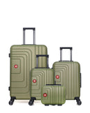 SWISS KOPPER - LOT DE 4 - Valises grand format, cabine, cabine XXS et vanity RUTI