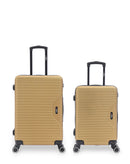 WAGRAM - 2-piece hard-shell suitcase set - Medium suitcase and Cabin S - BLUESTAR