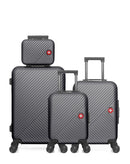 4 Luggage Set Medium 65cm, Cabin 55cm, Underseat 46cm and Vanity Case SPIEZ