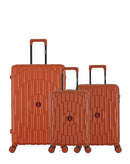 3-Piece Hard-Shell Suitcase Set ODEON - Large, Cabin and XS Cabin
