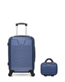 WAVE PARIS - 2-Piece Luggage Set - Cabin S Suitcase and Vanity Case SELENGA