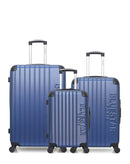 BLUESTAR - LOT DE 3 - Valises grand format, weekend et cabine BUCAREST