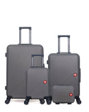 4 Luggage Bundle Large 75cm, Medium 65cm, Underseat 46cm and Vanity Case SPIEZ