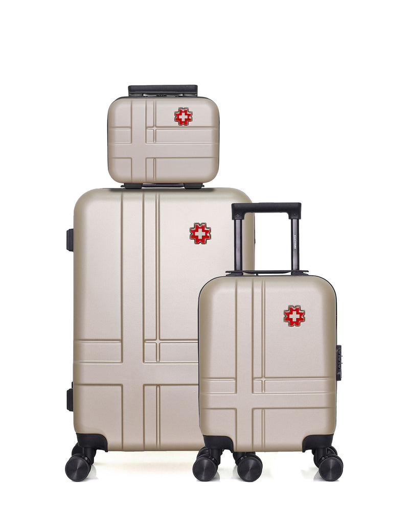 3 Luggage Bundle Medium 65cm, Underseat 46cm and Vanity Case USTER