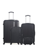 LPB LUGGAGE HAMBOURG - 4-piece luggage set in ABS (large suitcase, medium suitcase, cabin S and vanity case)