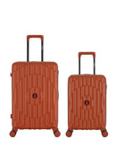 2-Piece Hard-Shell Suitcase Set ODEON - Medium and XS Cabin