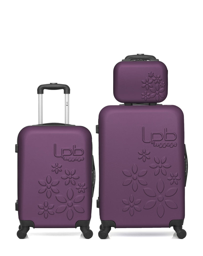 3 Luggage Bundle Medium 65cm Cabin 55cm Vanity Eleonor - LPB