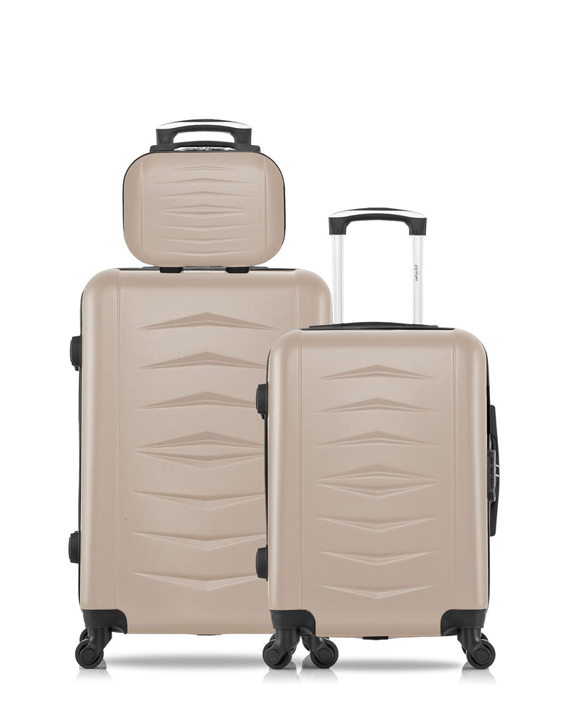 3 Luggages Bundle Medium 65cm, Cabin 55cm and Vanity Case OVIEDO