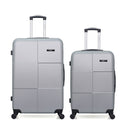 Set of 2 large suitcases and MIAMI weekend suitcase