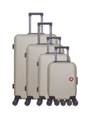 SPIEZ-M - 4-piece hard-shell suitcase set - Large suitcase, Medium suitcase, Cabin S and Cabin XXS - SWISS KOPPER