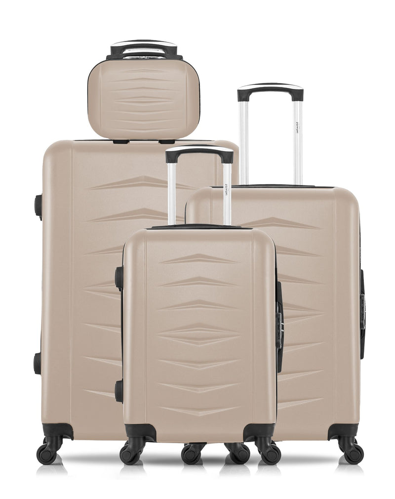 4 Luggages Bundle Large 75cm, Medium 65cm, Cabin 55cm and Vanity Case OVIEDO