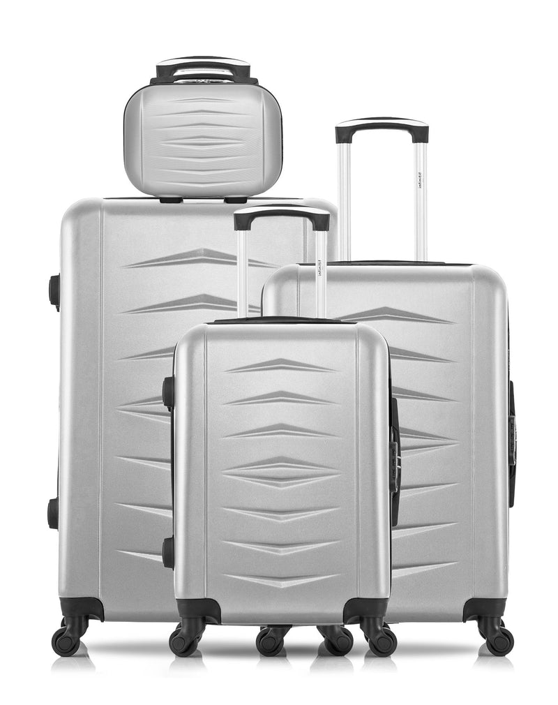 4 Luggages Bundle Large 75cm, Medium 65cm, Cabin 55cm and Vanity Case OVIEDO