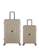 2-Piece Hard-Shell Suitcase Set ODEON - Large and Cabin