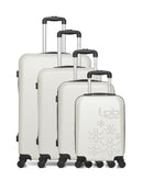 ELEONOR-M - 4-piece hard-shell suitcase set - Large suitcase, Medium suitcase, Cabin S and Cabin XXS - LPB LUGGAGE
