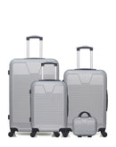 SELENGA - 4-piece hard-shell luggage set - Large suitcase, Medium suitcase, Cabin S and Vanity case - WAVE PARIS