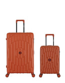 2-Piece Hard-Shell Suitcase Set ODEON - Large and XS Cabin