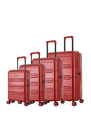 LYNDA-O - 4-piece hard-shell suitcase set - Large suitcase, Medium suitcase, Cabin S and Cabin XS - LPB LUGGAGE