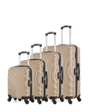 4 Luggage Bundle Large 75cm, Medium 65cm, Cabin 55cm and Underseat 46cm LAGOS-M