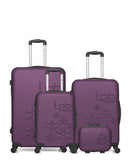 LPB LUGGAGE ELEONOR - 4-piece luggage set in ABS (large suitcase, medium suitcase, cabin S and vanity case)