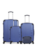 LPB LUGGAGE HAMBOURG - 4-piece luggage set in ABS (large suitcase, medium suitcase, cabin S and vanity case)