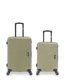 WAGRAM - 2-piece hard-shell suitcase set - Medium suitcase and Cabin S - BLUESTAR