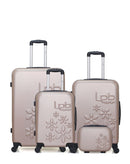 LPB LUGGAGE ELEONOR - 4-piece luggage set in ABS (large suitcase, medium suitcase, cabin S and vanity case)