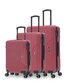 WAGRAM - 3-piece hard-shell suitcase set - Large suitcase, Medium suitcase and Cabin S - BLUESTAR