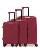 ERIDAN - 3-piece hard-shell suitcase set - Large suitcase, Medium suitcase and Cabin S - OBAGO