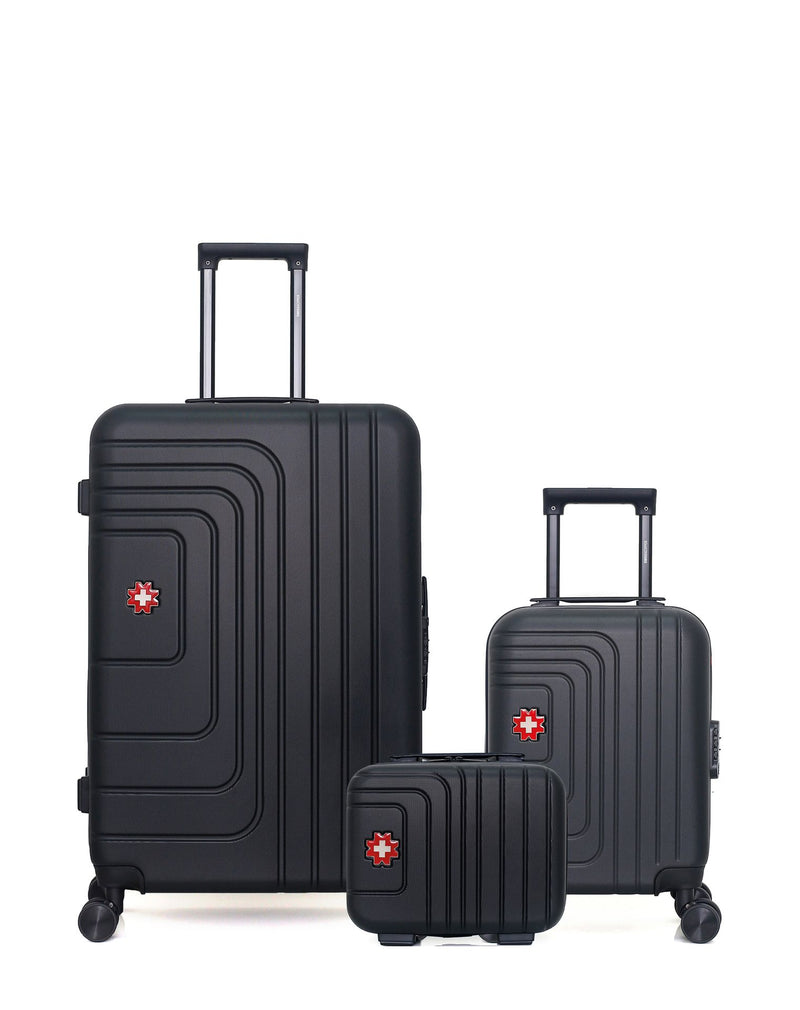 SWISS KOPPER - LOT DE 3 - Valises grand format, cabine XXS et vanity RUTI