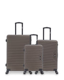 WAGRAM - 3-piece hard-shell suitcase set - Large suitcase, Medium suitcase and Cabin S - BLUESTAR