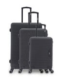 WAGRAM - 3-piece hard-shell suitcase set - Large suitcase, Medium suitcase and Cabin S - BLUESTAR