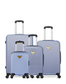 LPB LUGGAGE AGATA - 4-piece luggage set in ABS (large suitcase, medium suitcase, cabin S and cabin XXS)
