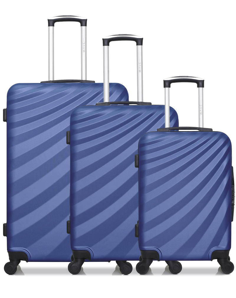 3 Luggage Set Large 75cm Medium 65cm Cabin 55cm Danube