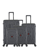 4-Piece Hard-Shell Suitcase Set ODEON - Large, Medium, Cabin and XS Cabin