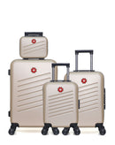 4 Luggage Bundle Medium 65cm, Cabin 55cm, Underseat 46cm and Vanity Case ZURICH