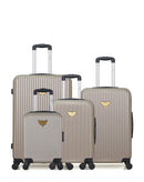 LPB LUGGAGE AGATA - 4-piece luggage set in ABS (large suitcase, medium suitcase, cabin S and cabin XXS)