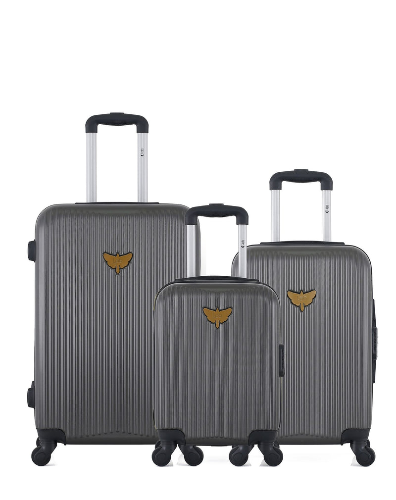 3 Luggage Bundle Medium 65cm Cabin 55cm Underseat 46cm Agatha - LPB