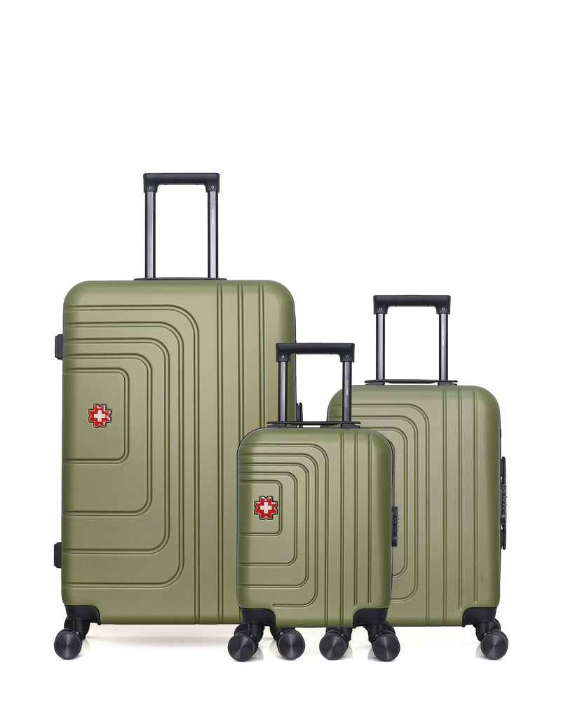 SWISS KOPPER - LOT DE 3 - Valises grand format, cabine et cabine XXS RUTI