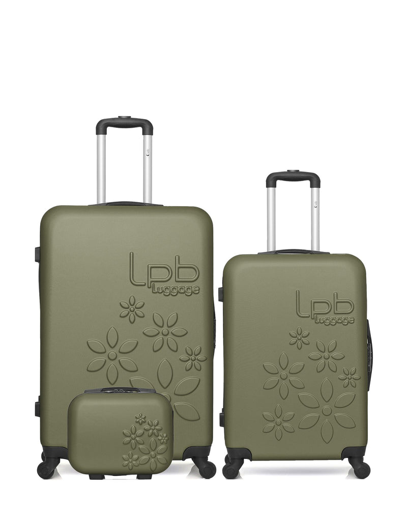 3 Luggages Bundle Large 75cm, Medium 65cm and Vanity Case ELEONOR