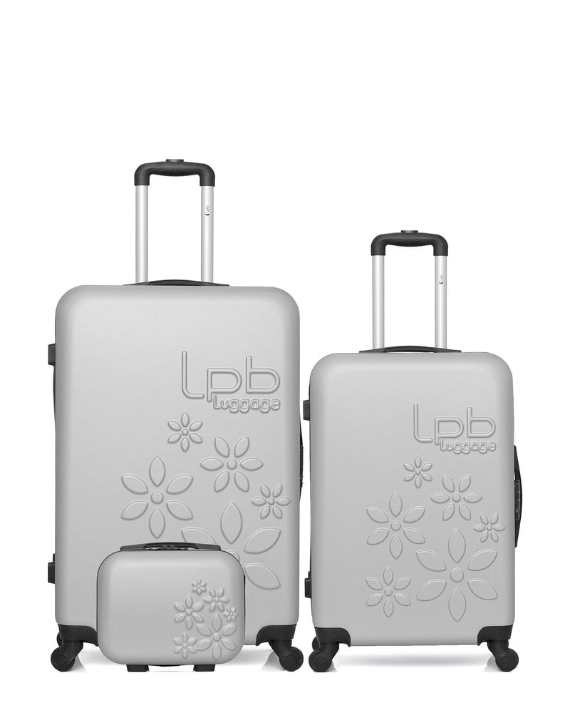 3 Luggages Bundle Large 75cm, Medium 65cm and Vanity Case ELEONOR