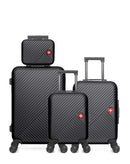 4 Luggage Set Medium 65cm, Cabin 55cm, Underseat 46cm and Vanity Case SPIEZ