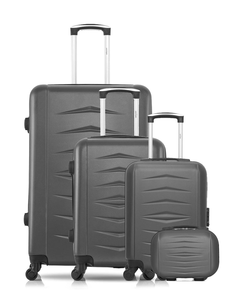 4 Luggages Bundle Large 75cm, Cabin 55cm, Underseat 46cm and Vanity Case OVIEDO