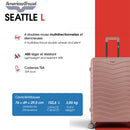 SEATTLE - 4-piece hard-shell suitcase set - Large suitcase, Medium suitcase, Cabin S and Cabin XS - AMERICAN TRAVEL